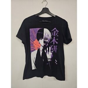 Tokyo Ghoul Shirt‎ Mens Small Black Kaneki Ken Anime Graphic Tee Funimation